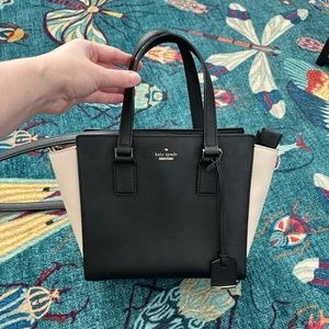 Kate Spade Black And Cream Purse Tote Bag Satchel